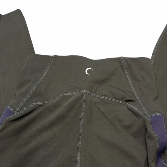 Zyia Active Dark Olive Mesh7/8 Leggings. Size 4 - Picture 10 of 12